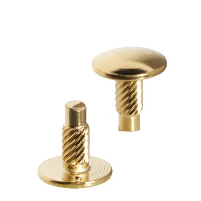 Vtlačovací hlavy pro knihařské šrouby, 6 mm, pomosazené 