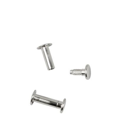 Binding screws with hammertop, nickel-plated 17 mm