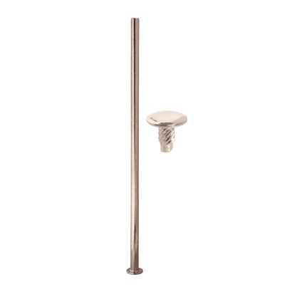 Binding screws with hammertop, nickel-plated 135 mm