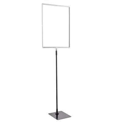 Poster frame with base and mount (set) A3 grey  | Base: black  | Aluminium rod adjustable from 600 to 900 mm 