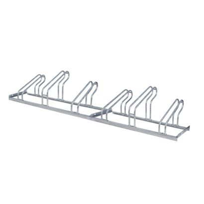 Bicycle rack floor, metal 6 bicycles