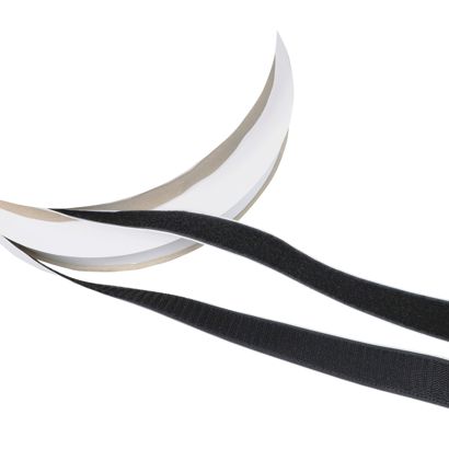 Hook and loop tape self-adhesive, set of 25 m loop tape and 25 m hook tape 30 mm | null