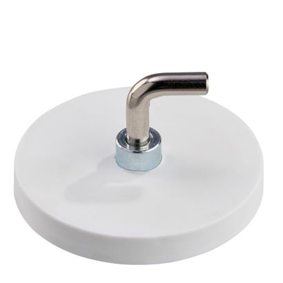 Rubber-coated magnet with hook, L-shaped 43 mm | null