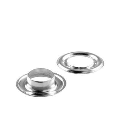 Tarpaulin eyelets, self-cutting, steel Round eyelets #5 (⌀ 16,2 mm)  | nickel-plated 