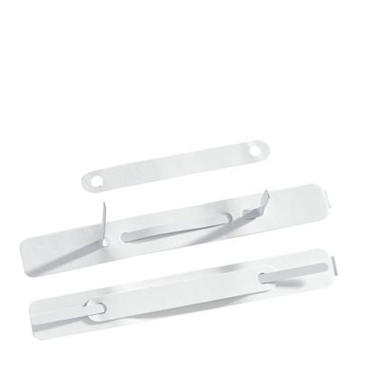 File System cardboard with prongs, self-adhesive, 3 Parts, 150 x 20 mm, white 