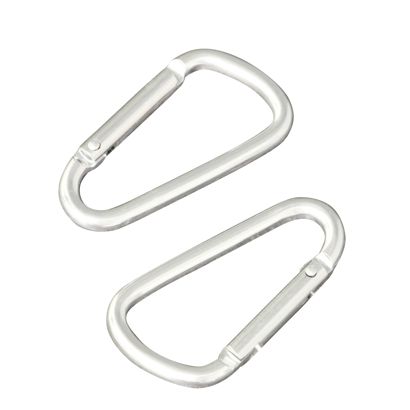 Carabiner hooks, Aluminium null | 75 mm