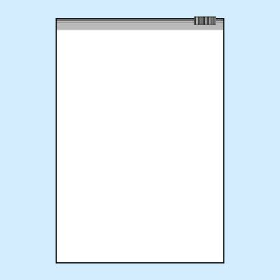 Slide lock bags, PE foil 225 x 310mm | 60 µm