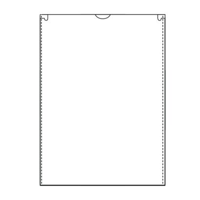 Document sleeves, 210 x 297 mm, short edge open, transparent 
