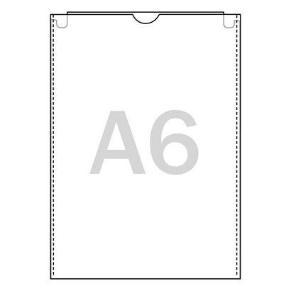Document sleeves, transparent A6