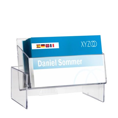 Business Card Box for 100 cards, arrangeable, 34 mm | package with 100 pieces 