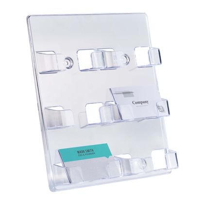 Business card holder wall, 6 trays 