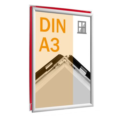 Sklopné rámy do výlohy A3 stříbrná 