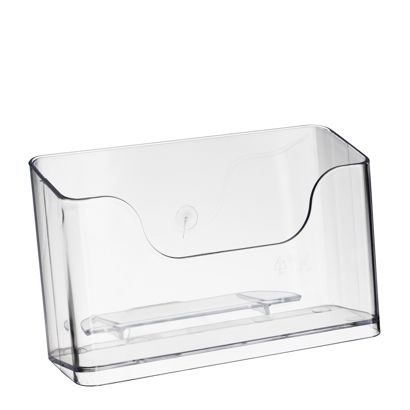 Leaflet holder, polystyrene, transparent PTXE 1 x landscape | A6