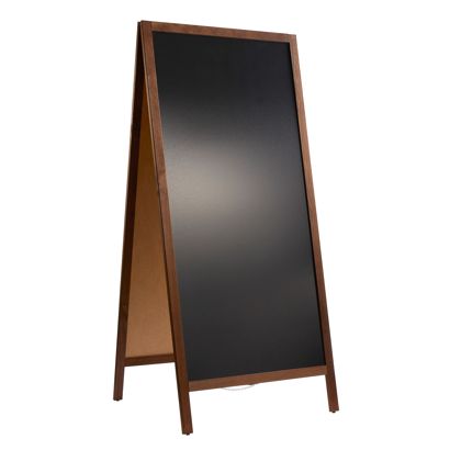 Reklamní stojan ze dřeva WOOD-STOP Lite XL, 64 x 136 cm vzhled dřeva 