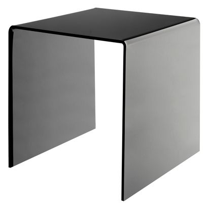 Acrylic U stand, black 200 x 200 x 200 mm 