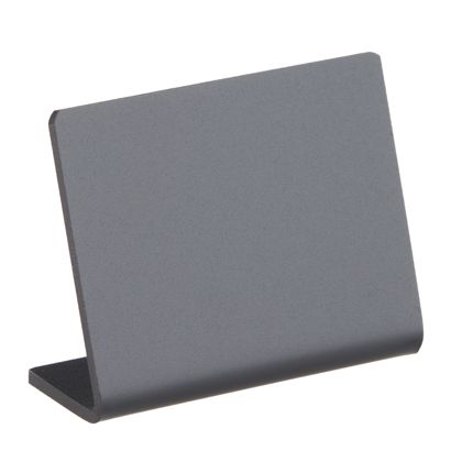 Reklamní stojan ve tvaru L s křídovou tabulí, černý 50 x 40 mm  | Formát na šířku 