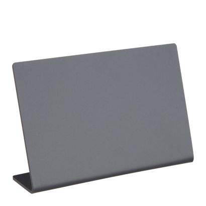Reklamní stojan ve tvaru L s křídovou tabulí, černý 120 x 80 mm  | Formát na šířku 