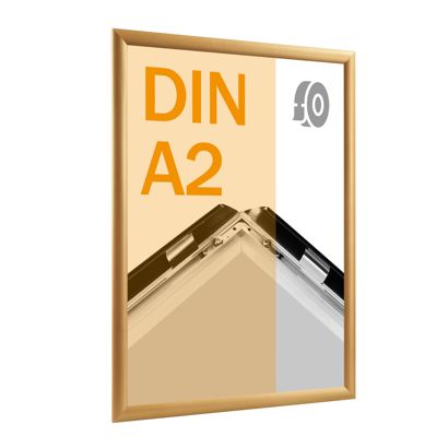 Sklopný rám A2, samolepicí zlatá  | Zkosení 