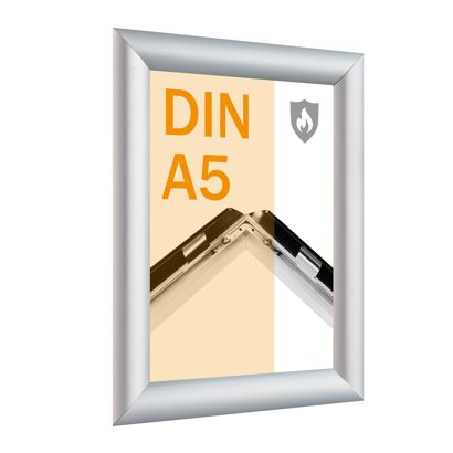 Fire protection snap frame A5 with fire rating certificate B-s1, d0 null