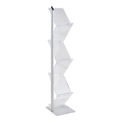 Brochure stand ZIG ZAG acrylic 6x A4 
