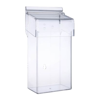 Box na prospekty odolný vůči povětrnostním vlivům, s víkem, extra hluboký 1/3 A4 