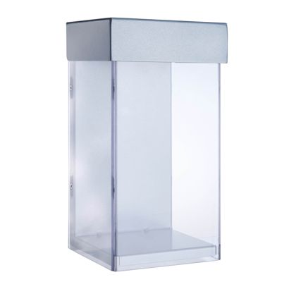 Box na letáky outdoorový s víkem, extra hluboký, Indisplay Shieldbox 1/3 A4 