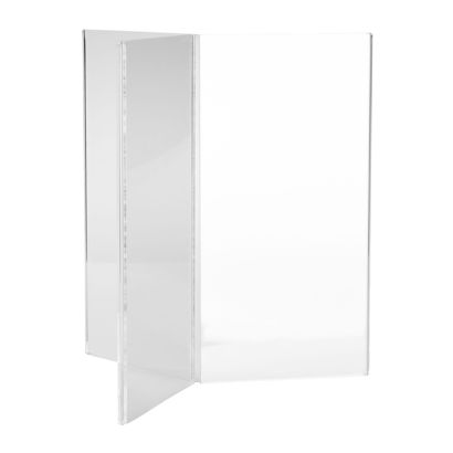 Table menu holder, acrylic, Y-shaped, DL (105 x 210 mm)