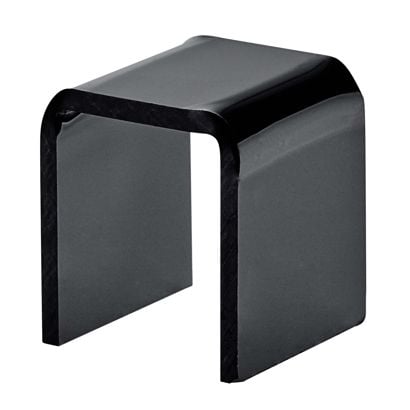 Acrylic U stand, black 30 x 30 x 30 mm