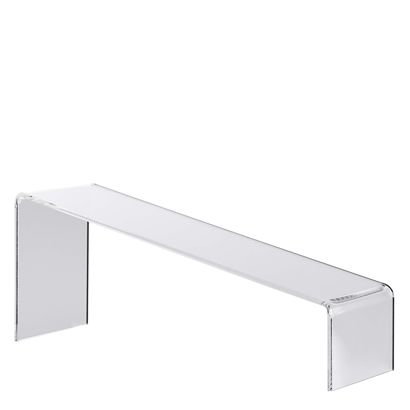 Dekorativní můstek, akrylový, průhledný, zkosený 225 x 45-90 x 70 mm 