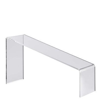 Dekorativní můstek, akrylový, průhledný, zkosený 225 x 60-120 x 70 mm 