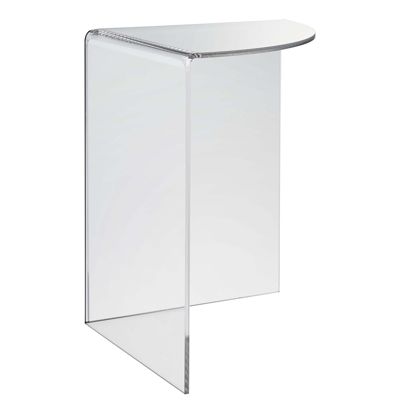 Display plinth, acrylic, transparent 200 mm