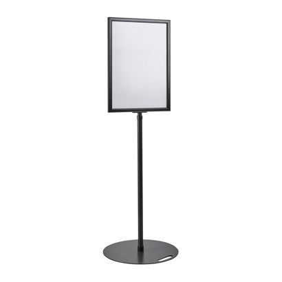 Poster display stand A2, height-adjustable, black null