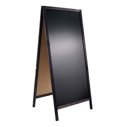Reklamní stojan ze dřeva WOOD-STOP Lite XL, 64 x 136 cm černá 