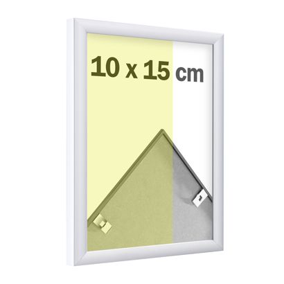 Aluminium photo frame, transparent styrene null | 10 x 15 cm | null