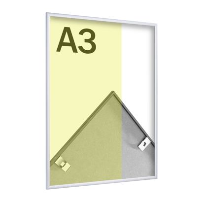 Aluminium photo frame, transparent styrene null | A3 29,7 x 42 cm | null