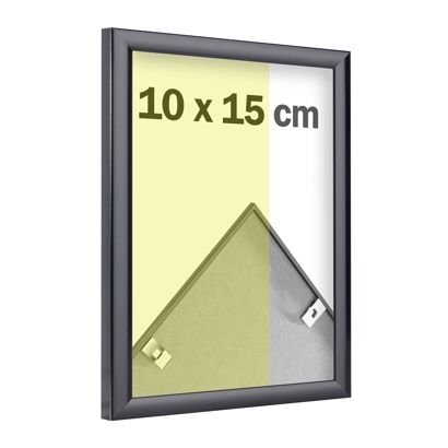 Aluminium photo frame, transparent styrene null | 10 x 15 cm | null