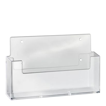 Nástěnný držák prospektů, 1 přihrádka, polystyren, transparentní, Taymar 
