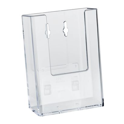 Držák na prospekty, nástěnný/stojanový, polystyren, Taymar 1 x 1/3 A4  | Formát na výšku 