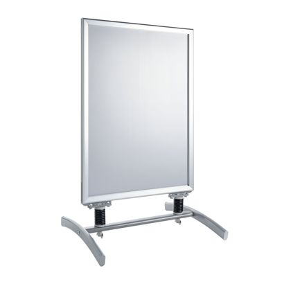 Reklamní stojan SPIDER A1, odolný proti větru, profil 32 mm, stříbrný 