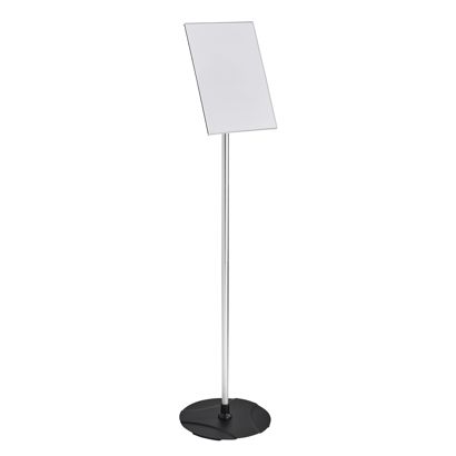 Informační stojan PULADI s akrylovým rámem, stříbrný A4 21 x 29,7 cm 