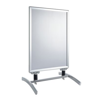 Reklamní stojan SPIDER A1, odolný proti větru, profil 32 mm, stříbrný stříbrná 