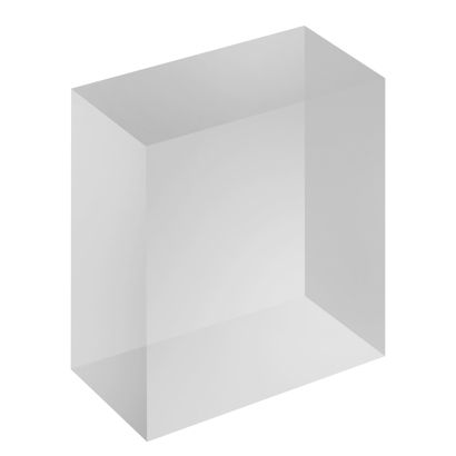 Akrylový blok, transparentní 100 x 100 x 50 mm