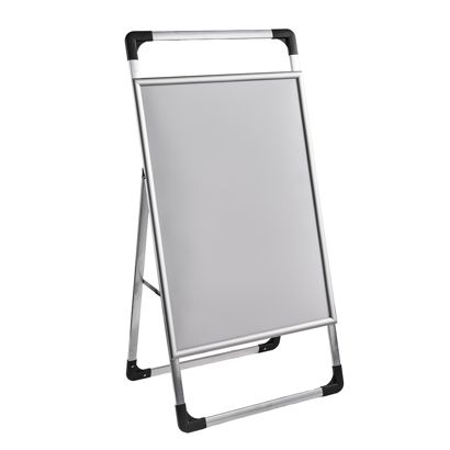 Reklamní stojan A1 AIR-STOP LITE, profil 25 mm, stříbrný, zkosený 