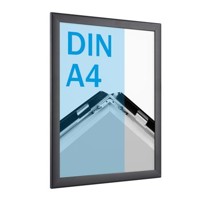 Sklopný rám A4 Standard Zkosení | černá | 20 mm