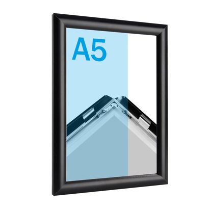 Snap frame A5 standard Mitred | black | 17 mm