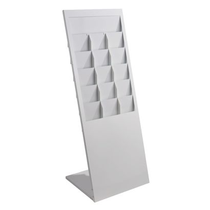 Leaflet stand PLANAR 12 x A4 or 6 x A3 white