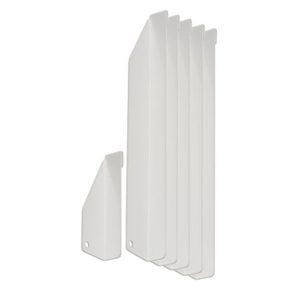 Pocket dividers for the leaflet stand PLANAR, steel
 white