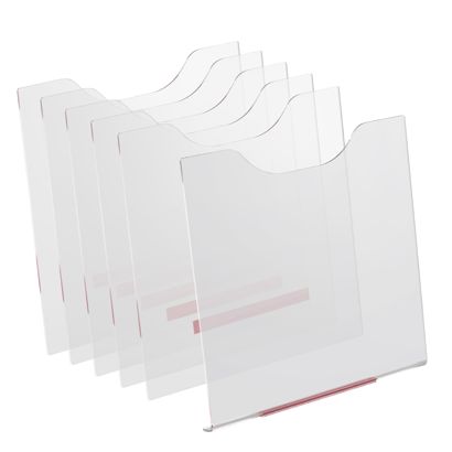 Front panels for the leaflet stand PLANAR, transparent
 