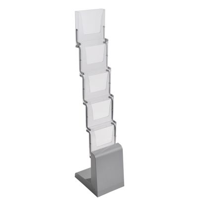 Folding brochure stand DALLAS 5 x A4 with bag 