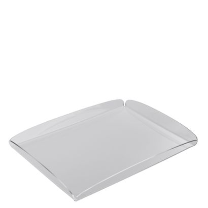 Decorative tray, acrylic transparent  | glossy  | 395 x 290 x 30 mm 